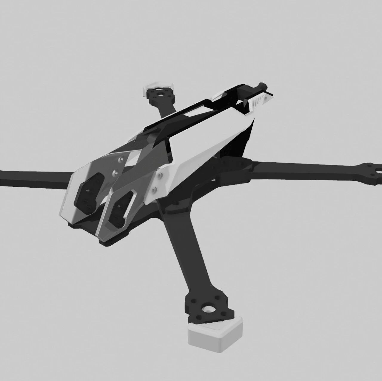 【飞行模型】DREAM 5小型无人机机架3D图纸 STEP格式