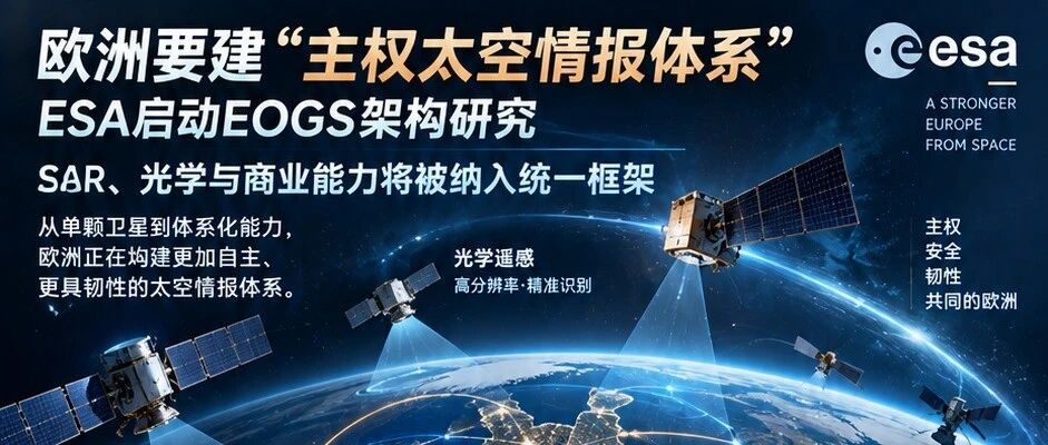 欧洲要建“**太空情报体系”：ESA启动EOGS架构研究，SAR、光学与商业能力将被纳入统一框架