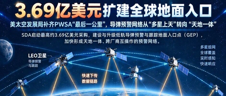 美太空发展局补齐PWSA“最后一公里”，导弹预警网络从“多星上天”转向“天地一体”