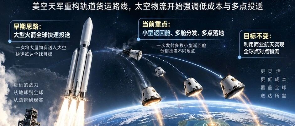 从“30吨大火箭”转向“小型返回舱”：美空天军重构轨道货运路线，太空物流开始强调低成本与多点投送