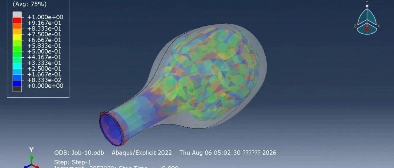 基于abaqus的气球充气流固耦合