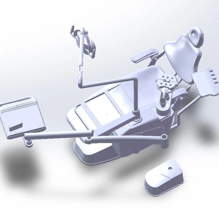 【医疗器械】牙科治疗机牙科椅3D数模图纸 STEP格式