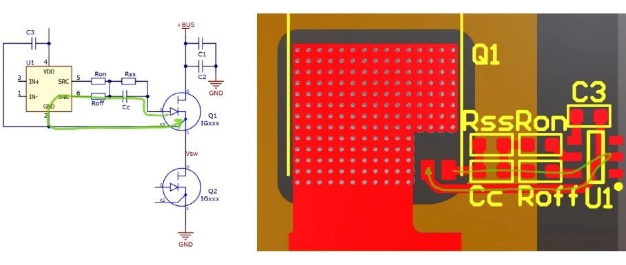 GaN功率管的PCB布局