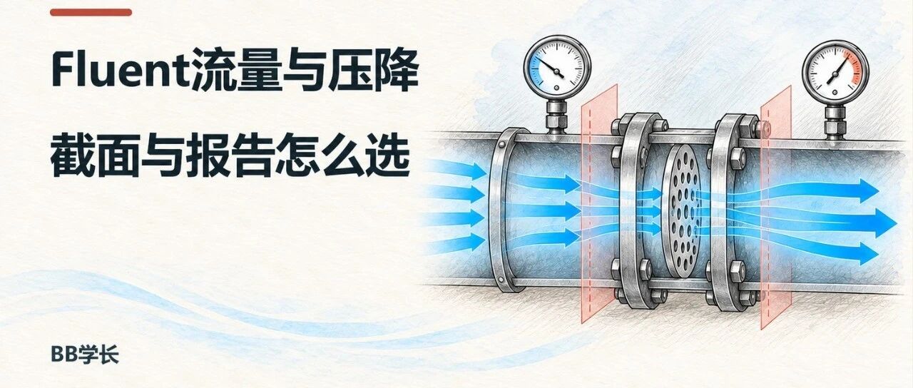 Fluent 后处理中，流量和压降怎样提取才可靠？