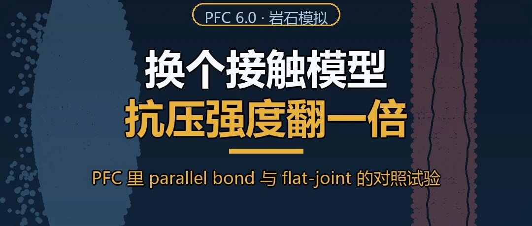 换个接触模型，岩石抗压强度翻一倍