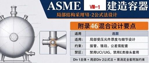 ASME Ⅷ-1建造的容器：局部结构采用Ⅷ-2公式法设计时的核心要求和注意事项！