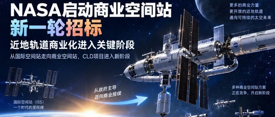 NASA启动商业空间站新一轮招标：近地轨道商业化进入关键阶段