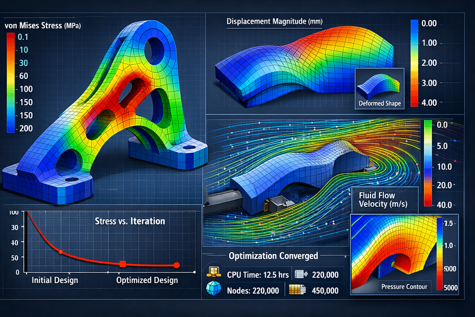 机械(航空航天、汽车、家电等)-结构拓扑/尺寸优化-Hypermesh/Workbench/COMSOL/Matlab等-刚度/振动/流体/颤振等