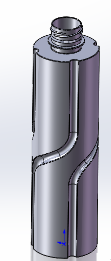 solidworks画矿泉水瓶图片