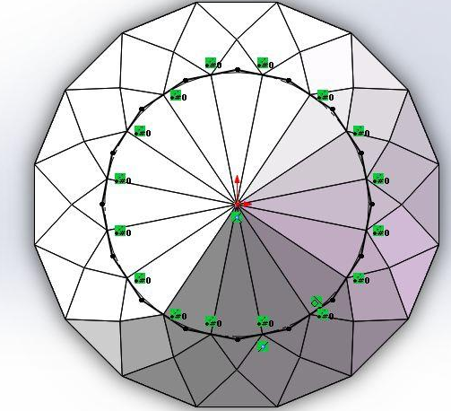 solidworks画一颗钻石